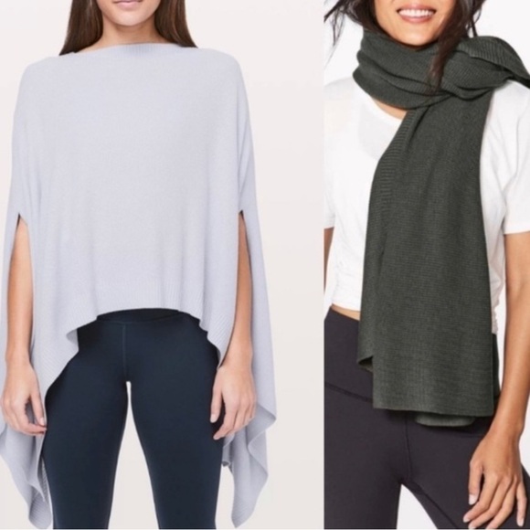 Lululemon Forward Flow Cape Travel Casual Soft
Silver Fox / Alpine White OSFA - Picture 7 of 15